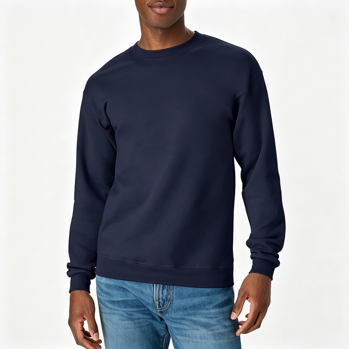 Men's Sweatshirt, EcoSmart Fleece Crewneck Sweatshirt, Big & Tall Available, 1 or 8-Pack