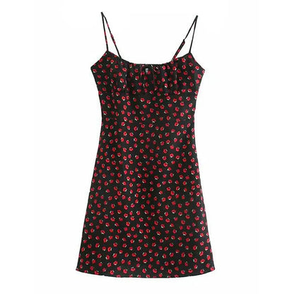 Elegant Floral Print Slip Dress for Women
