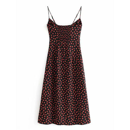Elegant Floral Print Slip Dress for Women