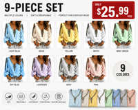 Nine sets of clothing