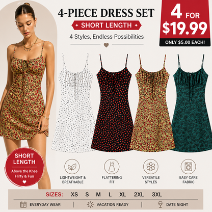 Elegant Floral Print Slip Dress for Women