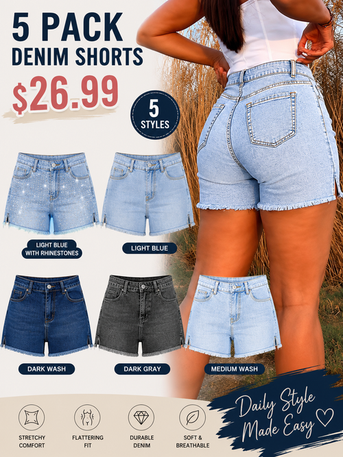 Sexy High-Waisted Denim Shorts for Women – Casual Summer Must-Have Jeans Shorts