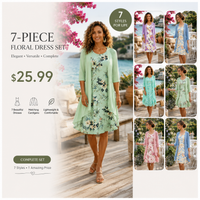 Seven sets of clothing