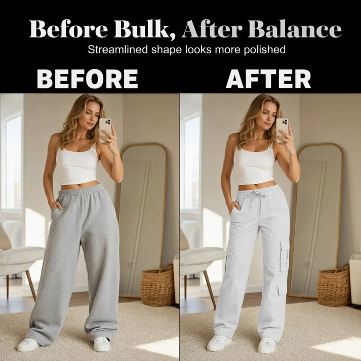 Women's Casual Multi-Pocket Elastic Waistband Cargo Pants