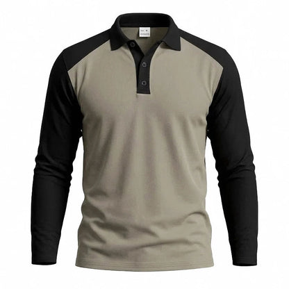 🍁New Fall Collection-Men's Casual Color-Block Long Sleeve Shirt